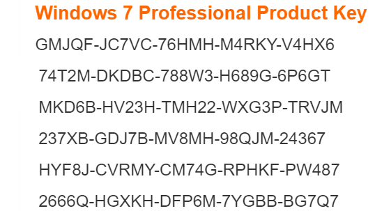Can you use windows professional serial key with windows ultimate 7