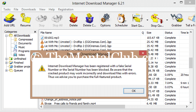 Internet Download Manager Registered With Fake Serial Key